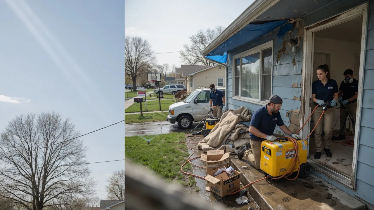 Basement Flood Cleanup in Newtonsville, OH near me